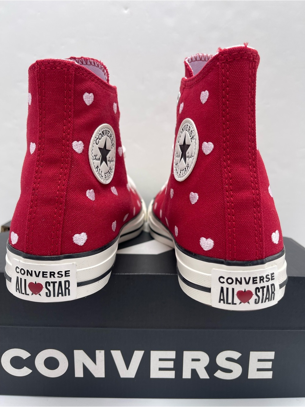 Converse A19065F WMNS 
CTAS HI
DAYS AHEAD/VINTAGE WHITE Sneakers 
Heart Print - Picture 14 of 16